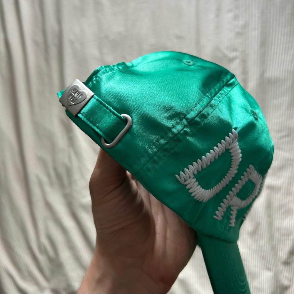Cactus Plant Flea Market x Human Made GREEN Satin Dry Alls Hat AUTHENTIC New - Picture 5 of 7